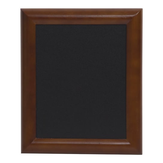 Uniwersalna tablica kredowa w kasztanowej, drewnianej, gładkiej ramie 47,2x37x2 cm Securit