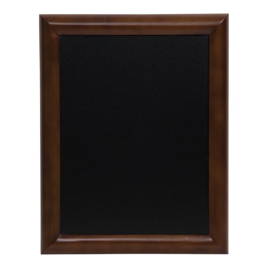 Uniwersalna tablica kredowa w kasztanowej, drewnianej, gładkiej ramie 56,5x47x2 cm Securit