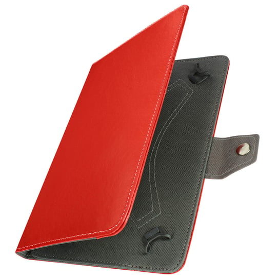 Uniwersalne etui na tablet 10” Postarzana skórzana podstawka wideo w kolorze czerwonym Avizar