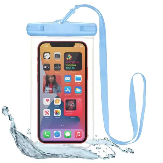 Uniwersalne etui wodoodporne na telefon do 6.9 cal Waterproof Case Blue 4kom.pl