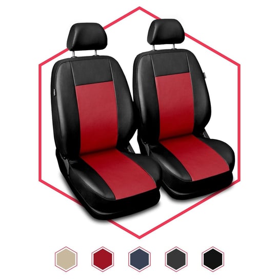 Uniwersalne pokrowce samochodowe przód 1+1 Comfort czerwone Auto-Dekor