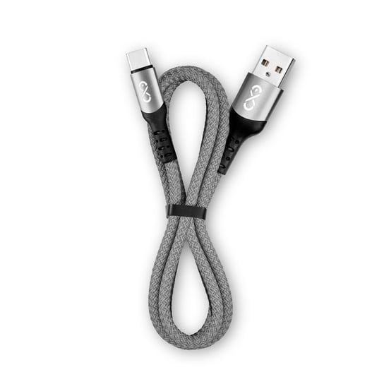 Uniwersalny kabel USB-A 2.0 - USB-C eXc BRAID, 1.2 m, szary EXC