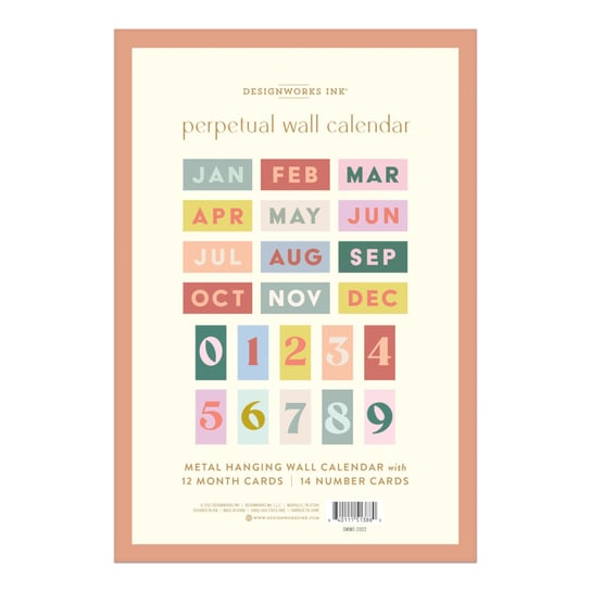 Uniwersalny Kalendarz Ścienny 'Perpetual Wall Calendar' | Designworks Ink DESIGNWORKS INK