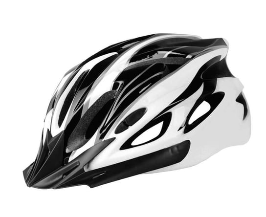 Uniwersalny kask rowerowy - biało czarny Hedo