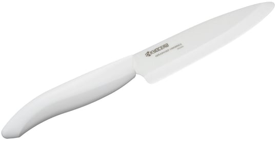 Uniwersalny kuchenny nóż ceramiczny, biała rączka Kyocera, 11 cm Kyocera