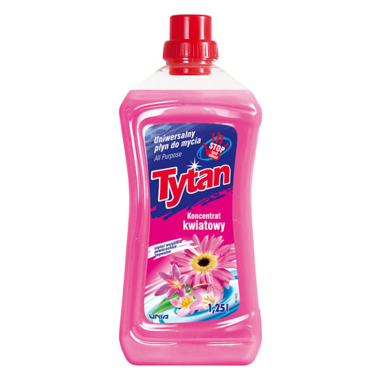 Uniwersalny płyn do mycia kwiatowy Tytan koncentrat 1,25 l TYTAN