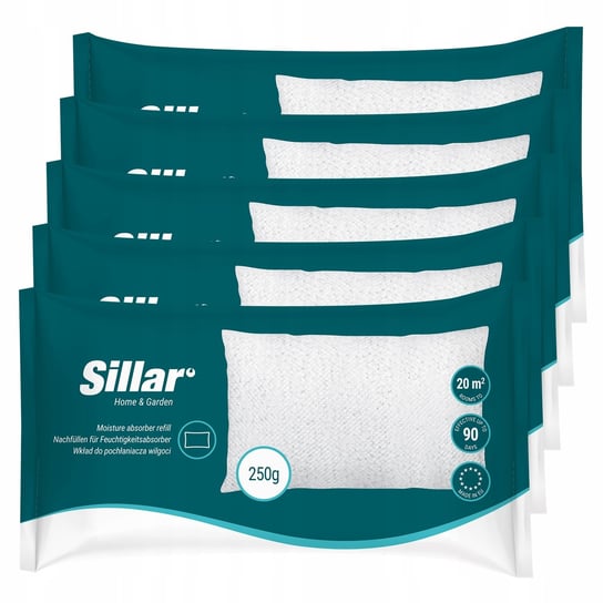 Uniwersalny wkład Sillar do pochłaniacza wilgoci 250g - 5 sztuk Sillar