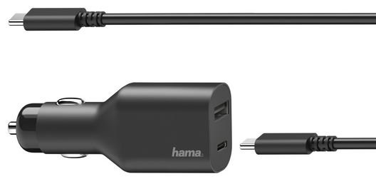 Uniwersalny zasilacz samochodowy do laptopów USB-C PD HAMA Hama