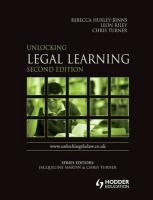 Unlocking Legal Learning Donaldson Angela