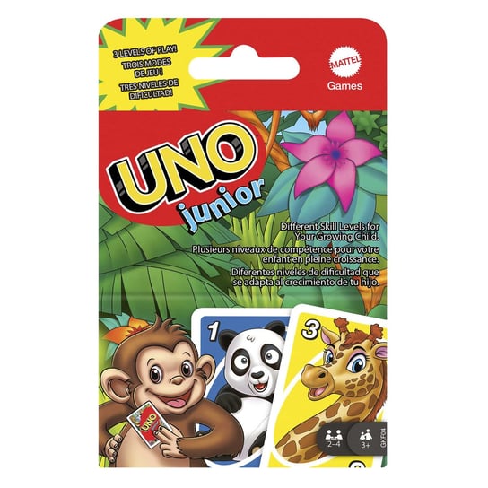 UNO Junior, karty, Mattel Uno