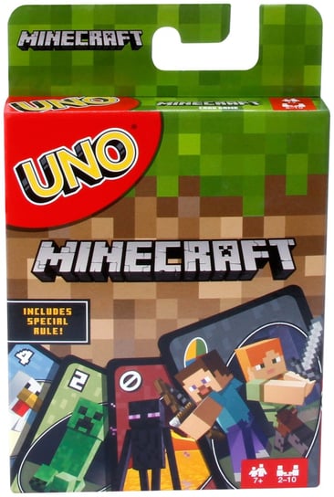 UNO Minecraft, gra karciana, Mattel Uno