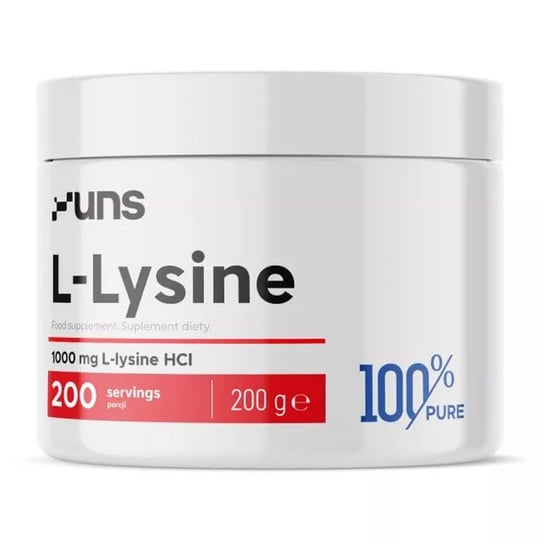 Uns L-Lysine Suplement diety, 200g Natural UNS