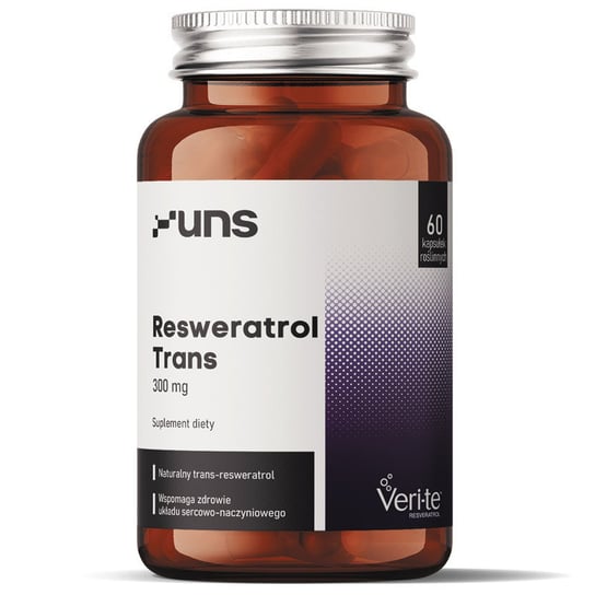 Uns Resweratrol Trans 300Mg Suplementy diety,  60 vege kaps. UNS