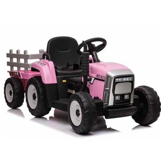 Upominkarnia, Traktor z przyczepą, Blow XMX611, różowy, 136x52 cm UPOMINKARNIA