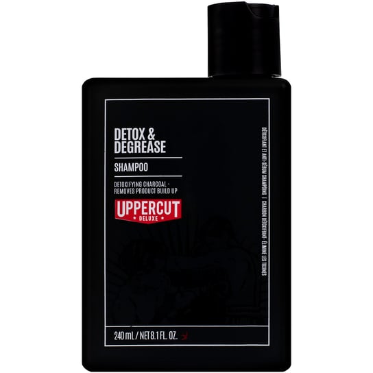 Uppercut Deluxe Detox & Degrease Shampoo, Głęboko oczyszczający szampon do włosów dla mężczyzn, 240ml UPPERCUT DELUXE