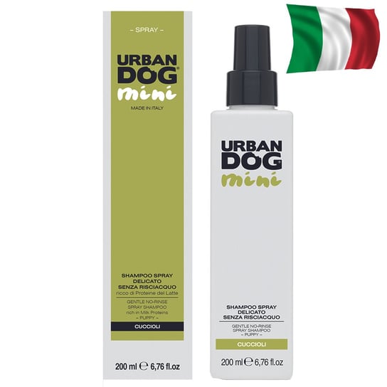 Urban Dog Delikatny Suchy Szampon (Bez Spłukiwania) W Sprayu Dla Szczeniąt Bogaty W Proteiny Mleka 200Ml Inna marka