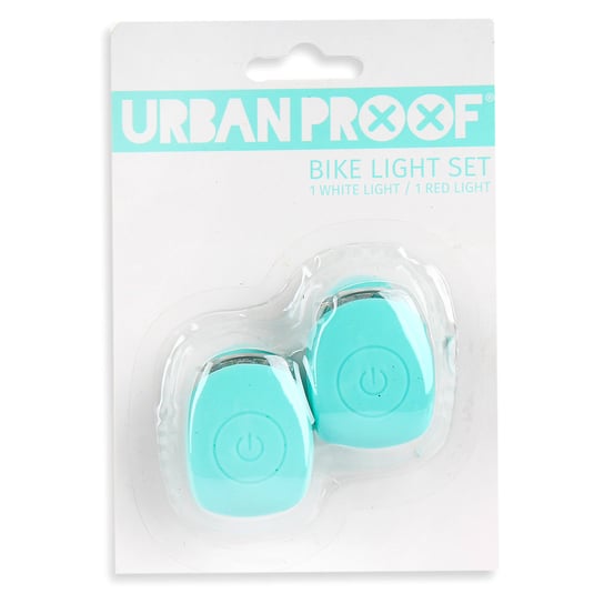 Urban Proof, Lampki rowerowe, silikon, niebieski Urban Proof