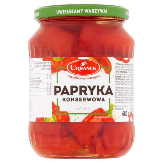 Urbanek Papryka konserwowa 680 g Urbanek