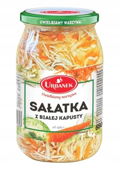 Urbanek Sałatka z białej kapusty 880 g Urbanek