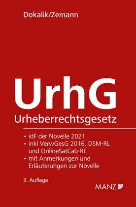 Urheberrechtsgesetz Manz'sche Verlags- u. Universitätsbuchhandlung