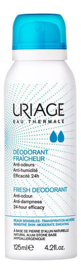 Uriage, Eau Thermale Fresh Deodorant Odświeżający Dezodorant W Spray'U, 125 ml Uriage
