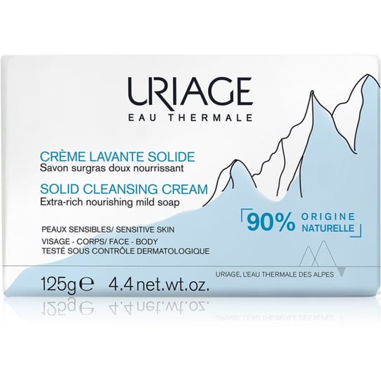 Uriage Hygiène Solid Cleansing Cream delikatny krem oczyszczający z wodą termalną z francouzských Alp 125 g Uriage