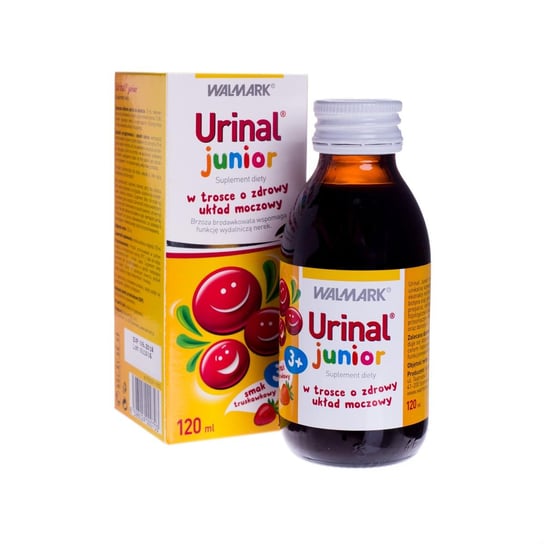 Urinal Junior, suplement diety, smak truskawkowy, 120 ml Walmark