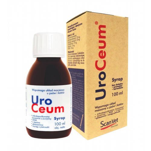 UroCeum - Mieszanka paszowa uzupełniająca – dietetyczna dla psów i kotów 100ml SCANVET