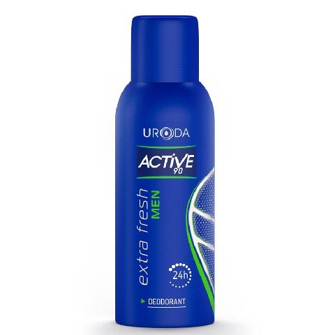 Uroda, Activ 90, dezodorant spray męski Extra Fresh 24h, 150 ml Uroda