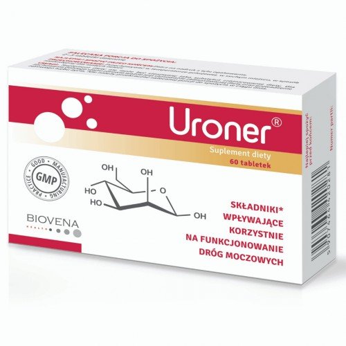 Uroner, suplement diety, 60 tabletek Biovena