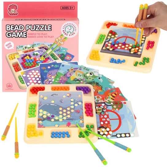 Urwiskowo, Układanka Montessori Mozaika Gra Edukacyjna Kulki Urwiskowo