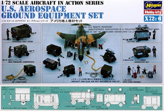 US Aerospace Ground Equipment Set 1:72 Hasegawa X72-6 HASEGAWA