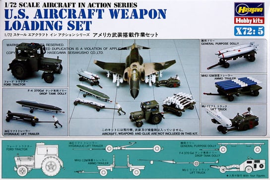 US Aircraft Weapon Loading Set 1:72 Hasegawa X72-5 HASEGAWA