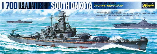 Us Battleship South Dakota 1:700 Hasegawa Wl607 HASEGAWA