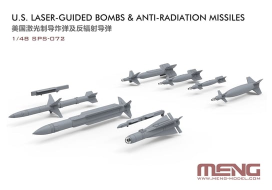 US Laser-Guided Bombs & Anti-Radiation Missiles 1:48 Meng SPS-072 Meng Model