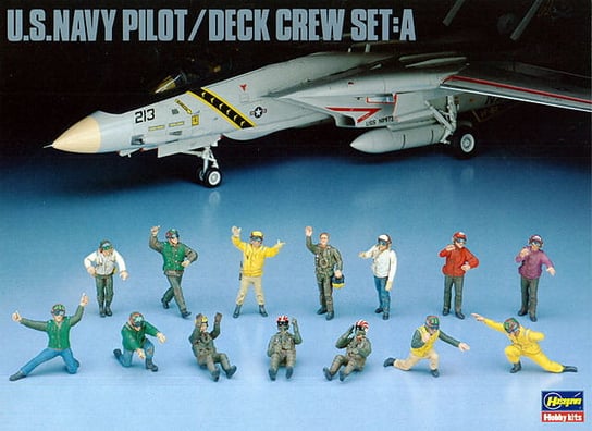 US Navy Pilot/Deck Crew Set A 1:48 Hasegawa X48-6 HASEGAWA