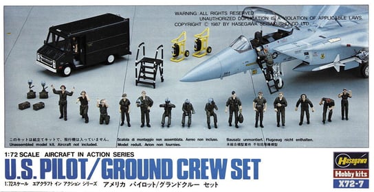 US Pilot/Ground Crew Set 1:72 Hasegawa X72-7 HASEGAWA