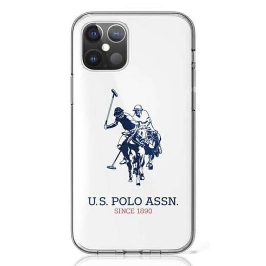 US Polo Assn Big Double Horse Logo - Etui iPhone 12 / iPhone 12 Pro (biały) U.S. Polo Assn.