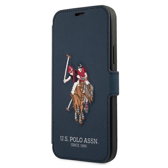 US Polo USFLBKP12MPUGFLNV iPhone 12/12 Pro 6,1" granatowy/navy book Polo Embroidery Collection U.S. Polo Assn.