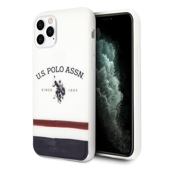 US Polo USHCN65PCSTRB iPhone 11 Pro Max biały/white Tricolor Pattern Collection U.S. Polo Assn.