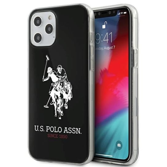 US Polo USHCP12LTPUHRBK iPhone 12 Pro Max 6,7" czarny/black Shiny Big Logo U.S. Polo Assn.