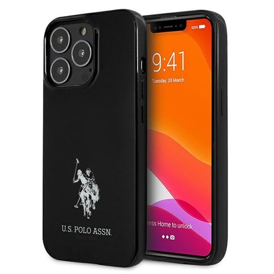 US Polo USHCP13LUMHK iPhone 13 Pro / 13 6,1" czarny/black hardcase Horses Logo U.S. Polo Assn.