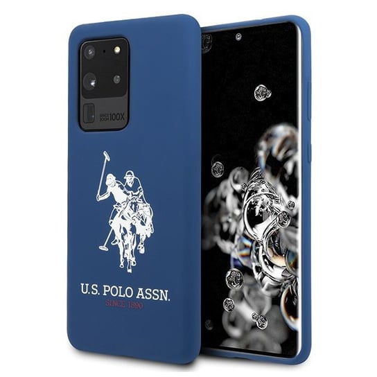 US Polo USHCS69SLHRNV S20 Ultra G988 granatowy/navy Silicone Collection - Granatowy U.S. Polo Assn.