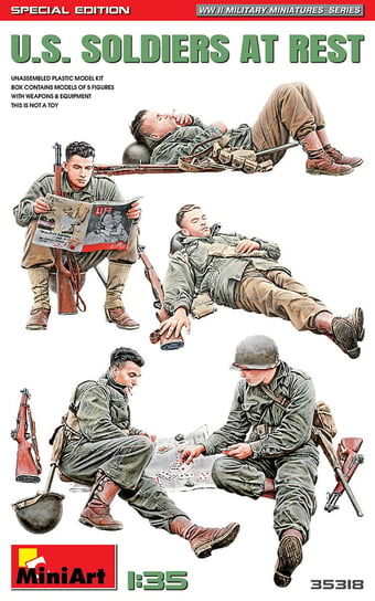 US Soldiers At Rest. Special Edition 1:35 MiniArt 35318 MiniArt