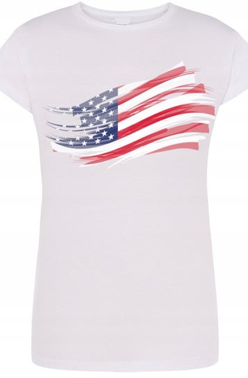 USA Flaga Damski T-Shirt Modny Nadruk r.M Inna marka