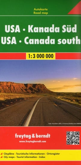 USA, Kanada Południowa. Mapa samochodowa 1:3 000 000 Freytag & Berndt