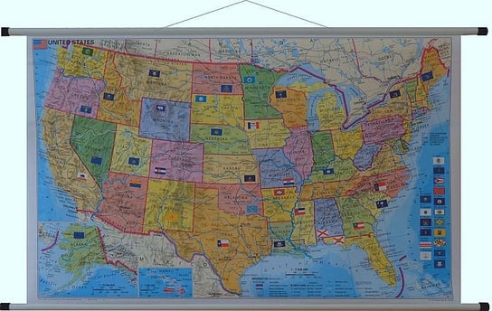 USA. Mapa ścienna kody pocztowe 1:5 500 000, Stiefel Opracowanie zbiorowe