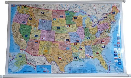 USA. Mapa ścienna polityczna 1:5 500 000 Stiefel