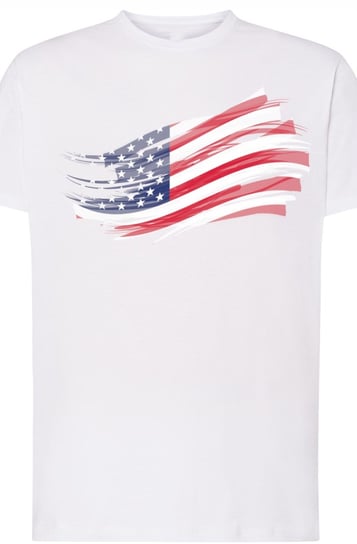 USA Męski Modny T-Shirt Nadruk Flaga r.L Inna marka