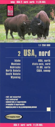 USA Północ. Mapa samochodowa 1:1 250 000 Reise Know-How